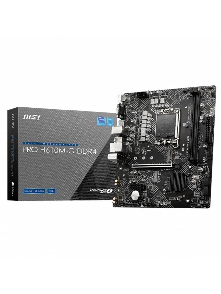 Материнская плата PRO H610M-G DDR4, mATX, H610, LGA1700