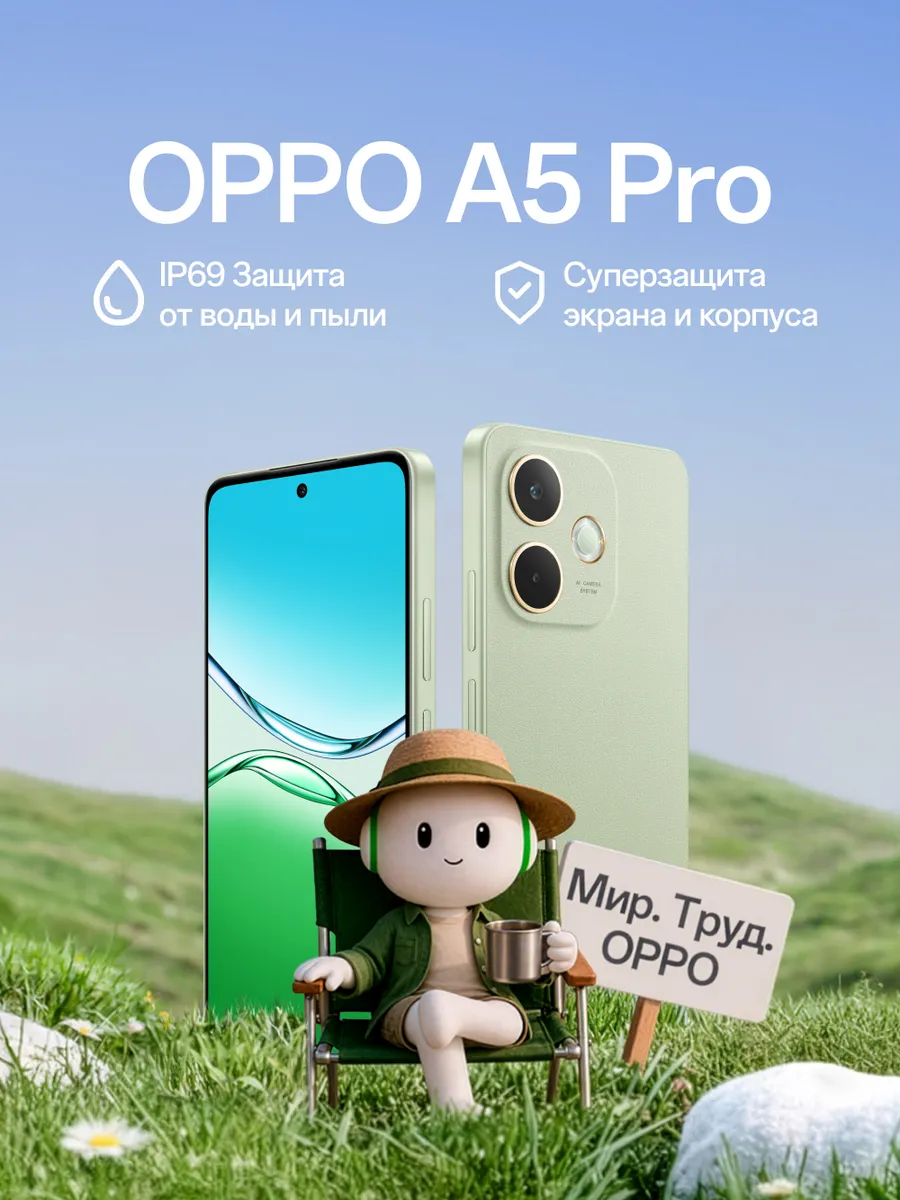 Смартфон A5 Pro 8/256GB Ростест (EAC), оливковый